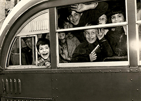 image of children inside a vehicle 